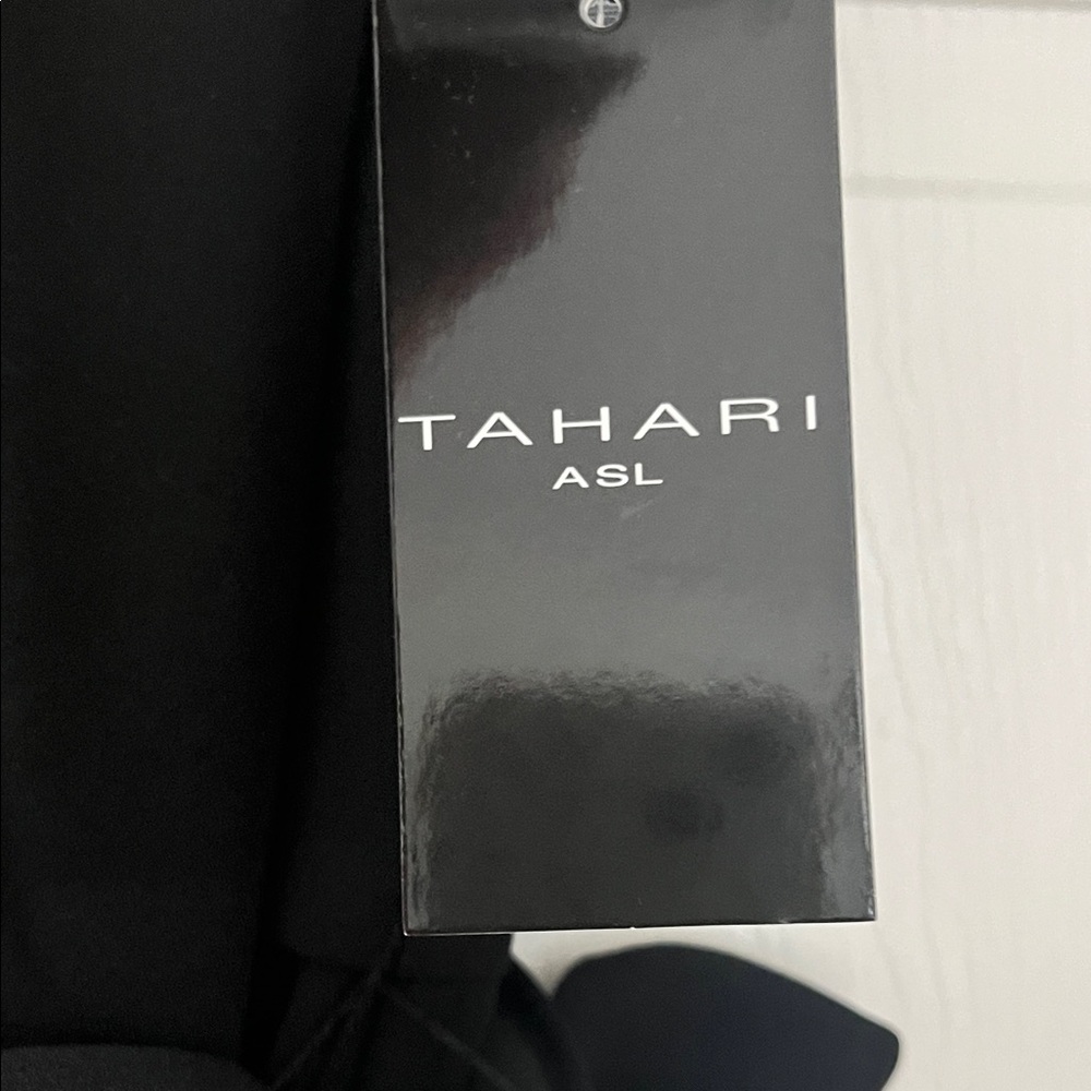 Tahari ASL Twist Neck Classic Black Sleeveless Jumpsuit NEW - Picture 2 of 10